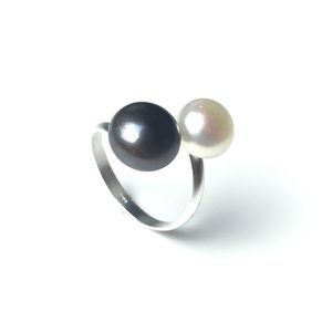 [#A004] 925 Silver Freshwater Pearl Ring